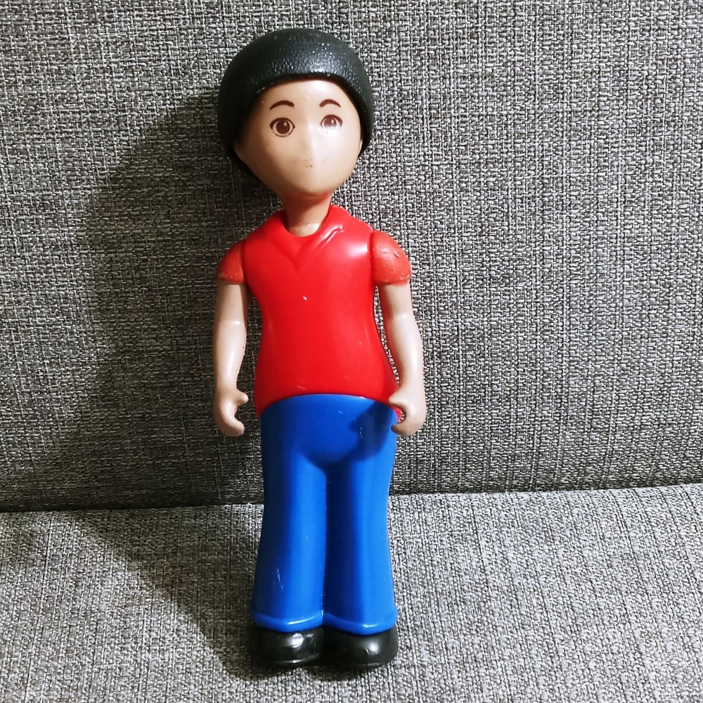 Vintage Little Tikes Dollhouse African American Boy (mt1)